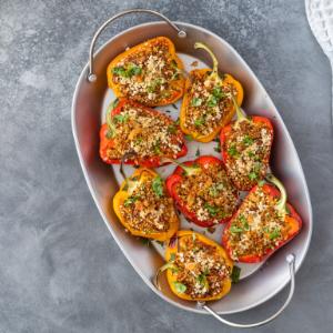 Stuffed Peppers with Quinoa and Tofu